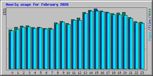 Hourly usage for February 2026